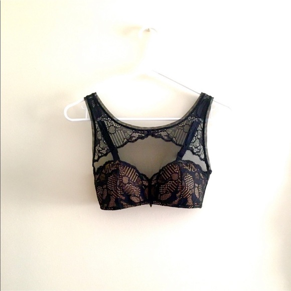Calvin Klein Black Mesh Lace Bra - Picture 1 of 9